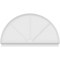Ekena Millwork Half Round 3 Spoke Architectural Grade PVC Combination Pediment, 84"W x 48-3/4"H x 2-3/4"P PEDPC084X490HRO03 - alternate 4